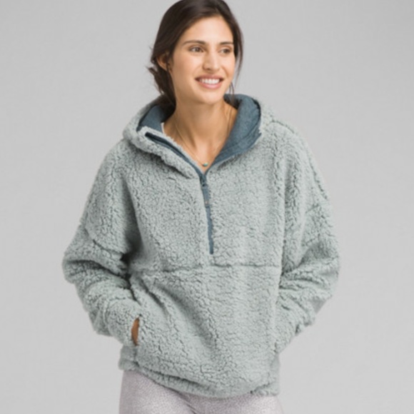 prana permafrost half zip hoodie